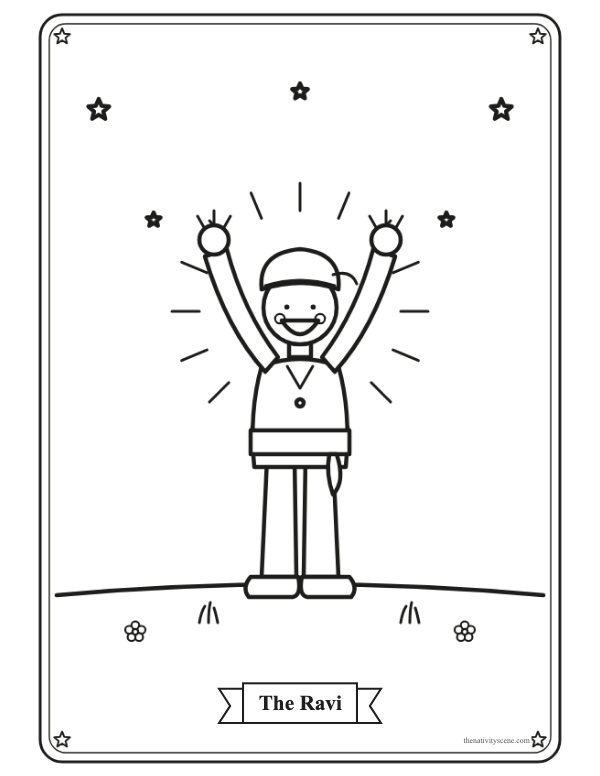 Dibujo para colorear: el ravi